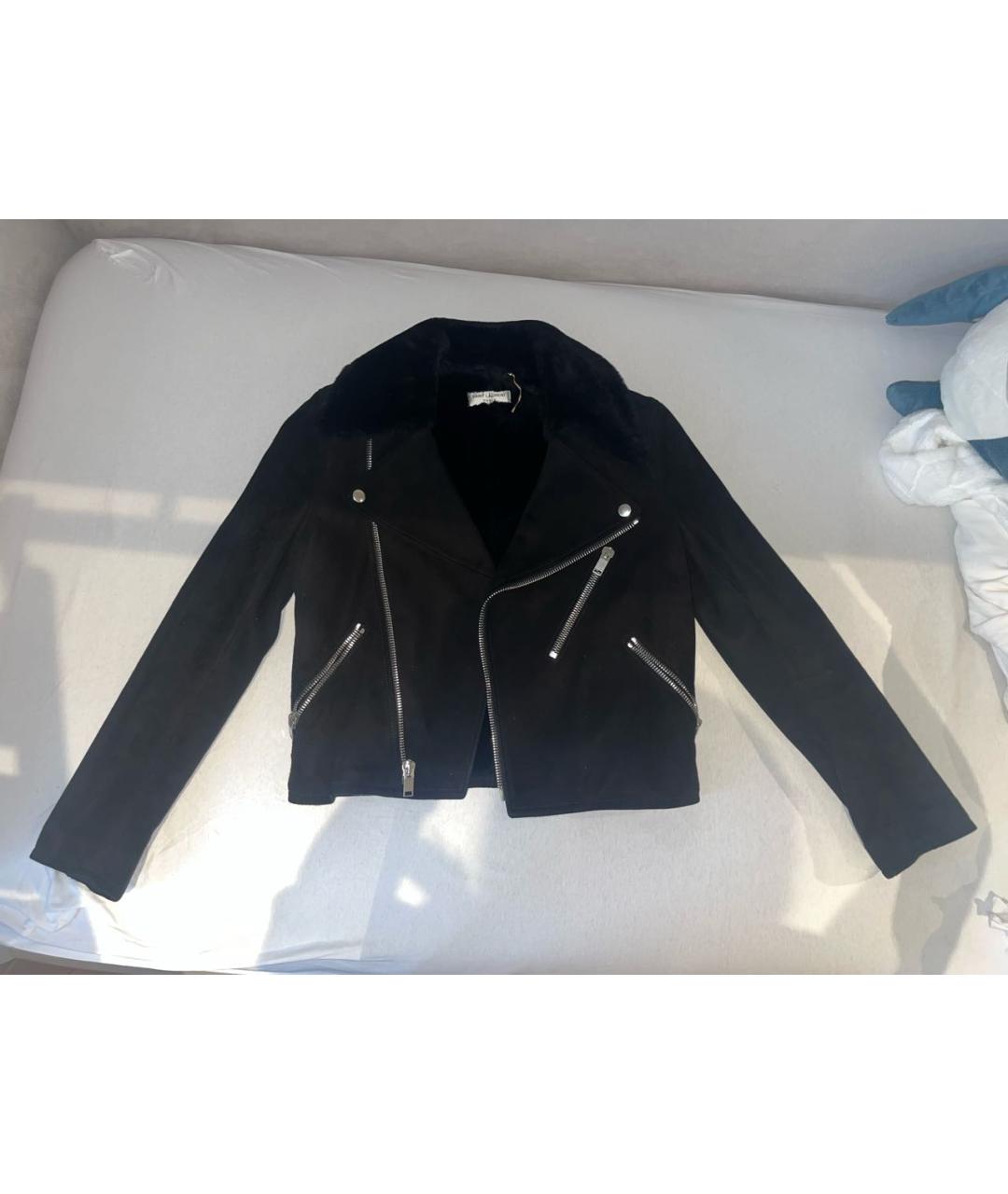 SAINT LAURENT Черная куртка, фото 8