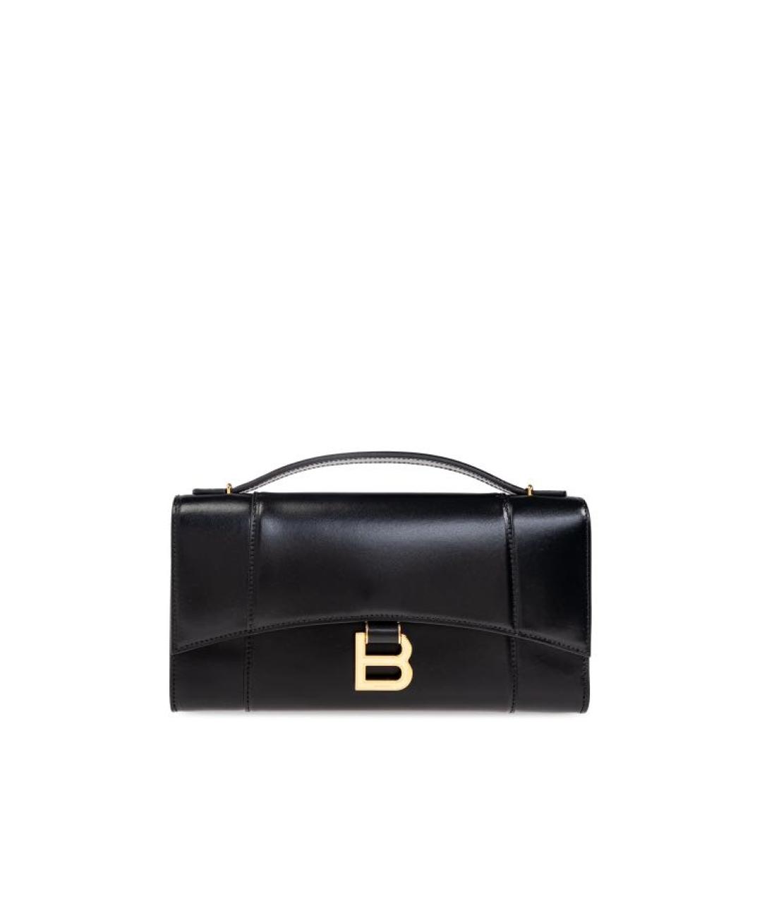 BALENCIAGA Черная кожаная сумка с короткими ручками, фото 6