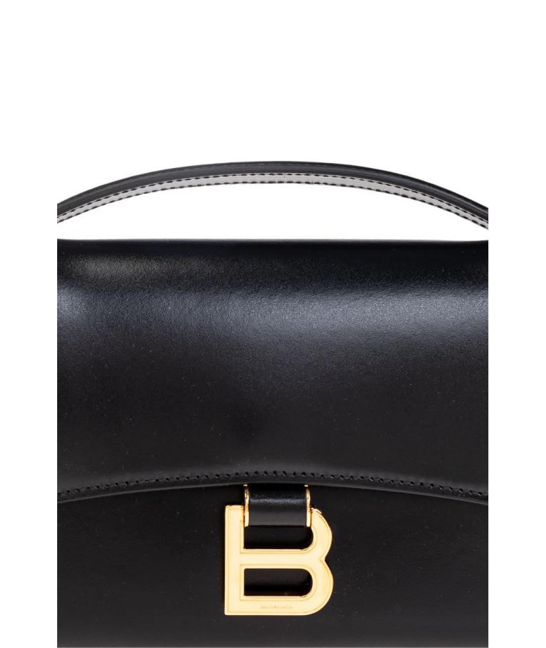 BALENCIAGA Черная кожаная сумка с короткими ручками, фото 5