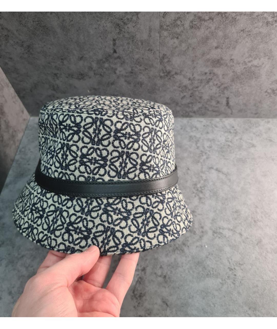 LOEWE Серая хлопковая панама, фото 4