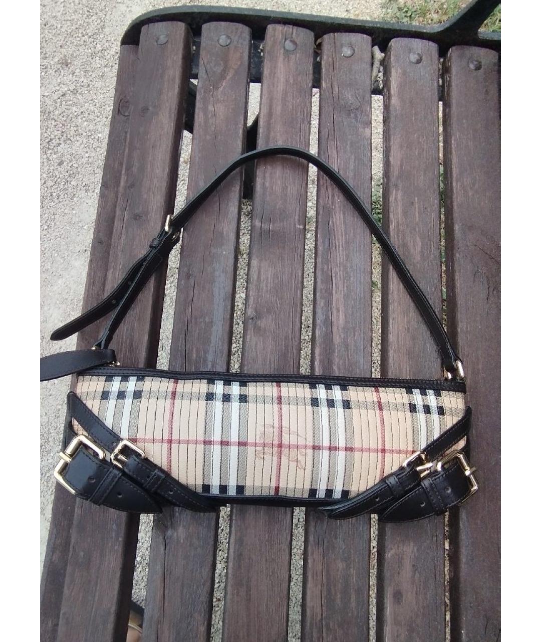 BURBERRY Коричневая кожаная сумка через плечо, фото 10
