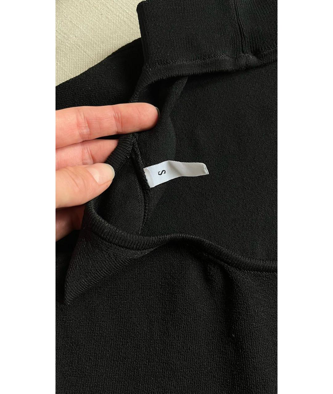 WEEKEND MAX MARA Черная хлопковая водолазка, фото 6