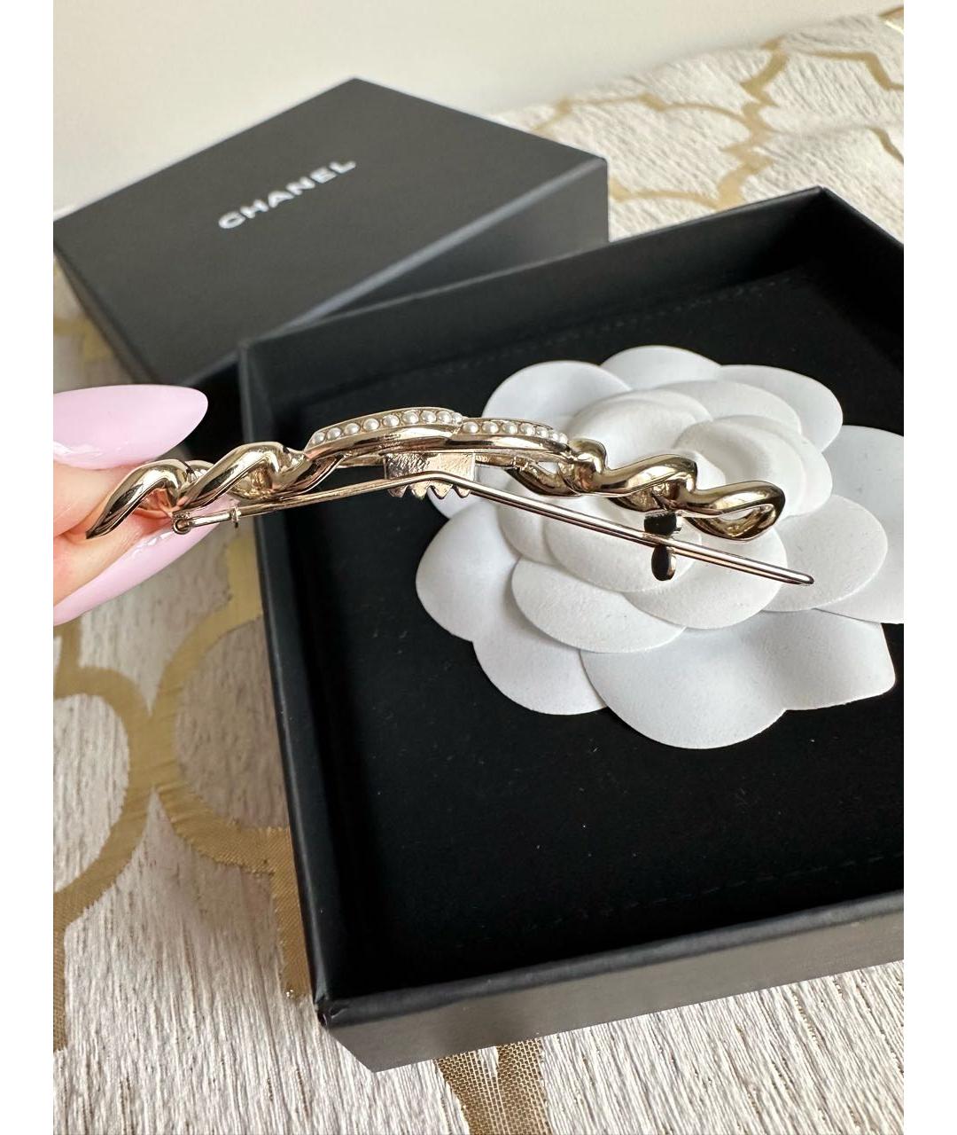 CHANEL Серебряная заколка, фото 4