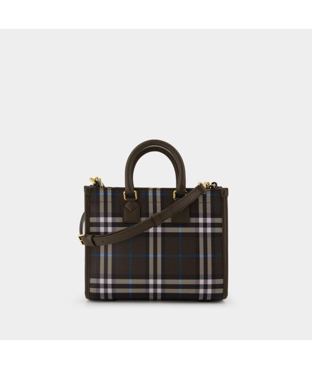 BURBERRY Коричневая сумка тоут из искусственной кожи, фото 3