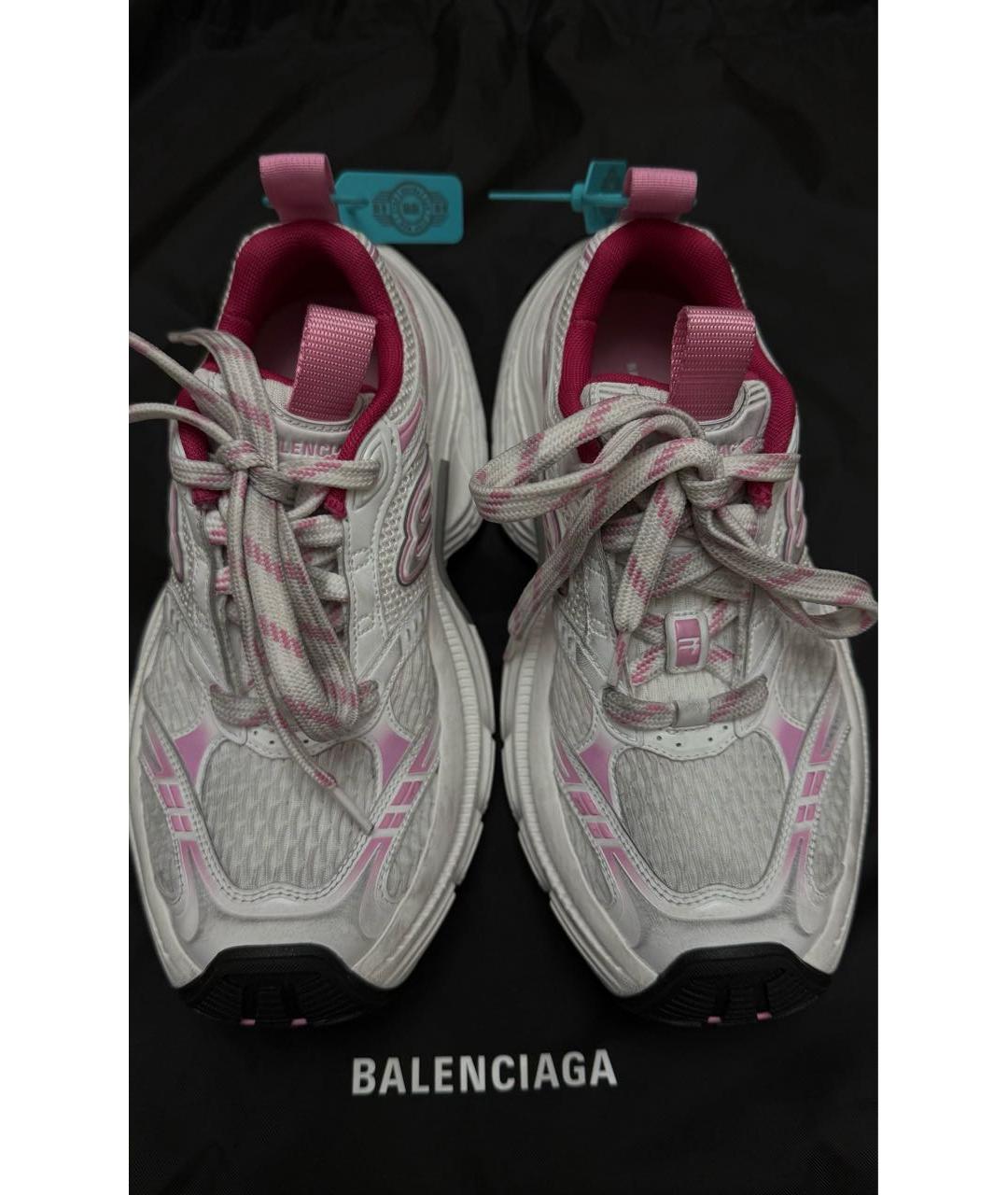 BALENCIAGA Розовые кожаные кроссовки, фото 2