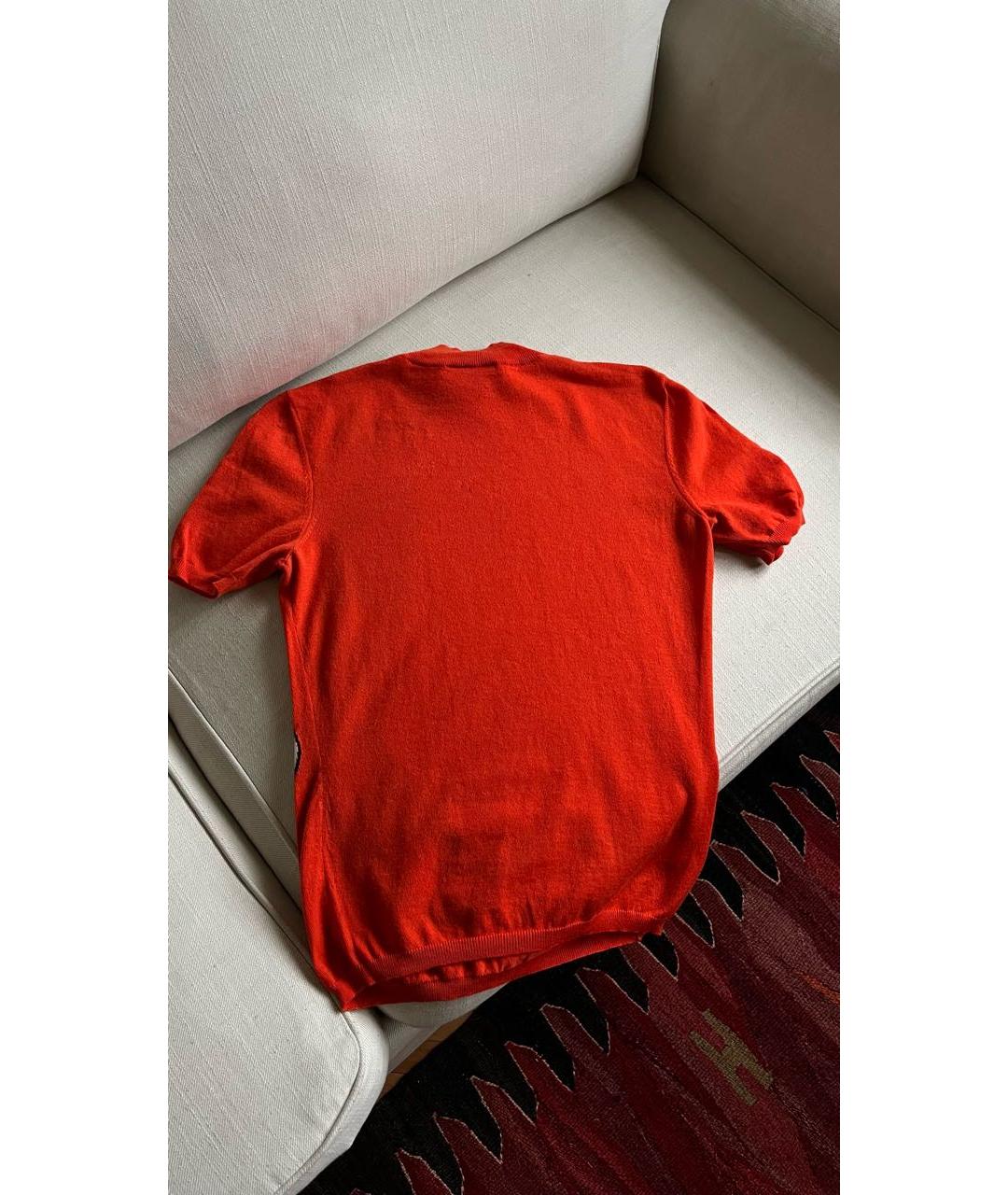 CELINE Оранжевый кашемировый джемпер / свитер, фото 2