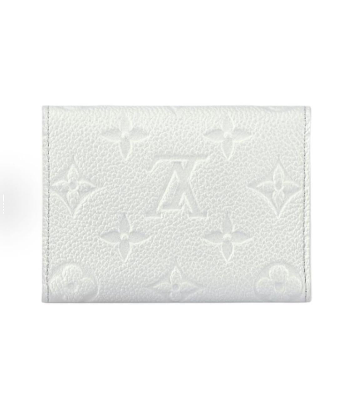 LOUIS VUITTON Белый кожаный кардхолдер, фото 4
