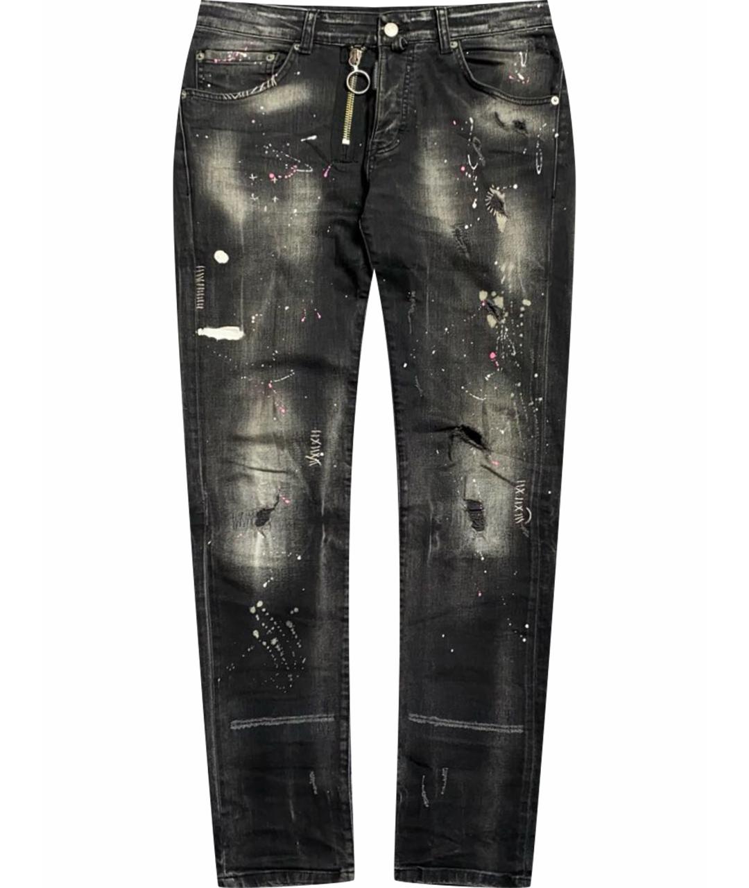 DSQUARED2 Черные хлопко-эластановые джинсы скинни, фото 1
