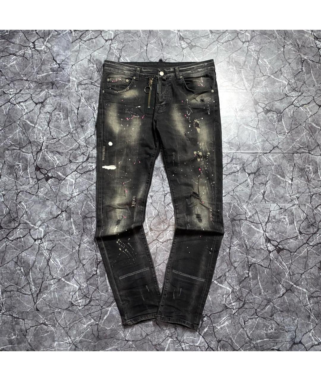 DSQUARED2 Черные хлопко-эластановые джинсы скинни, фото 2