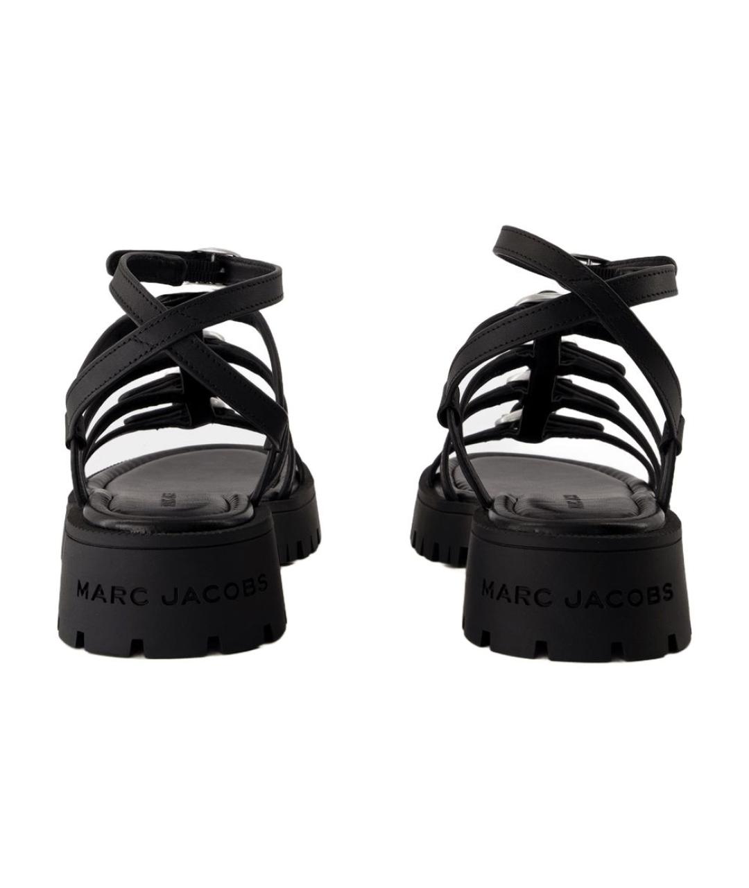 MARC JACOBS Черные кожаные сандалии, фото 3