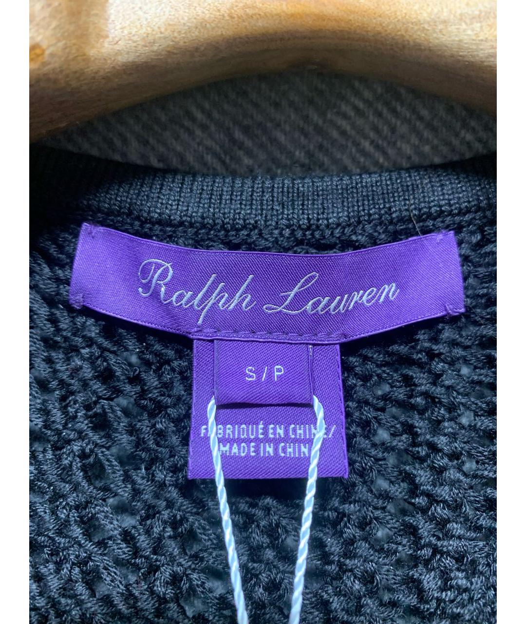 RALPH LAUREN PURPLE LABEL Черная шелковая майка, фото 4