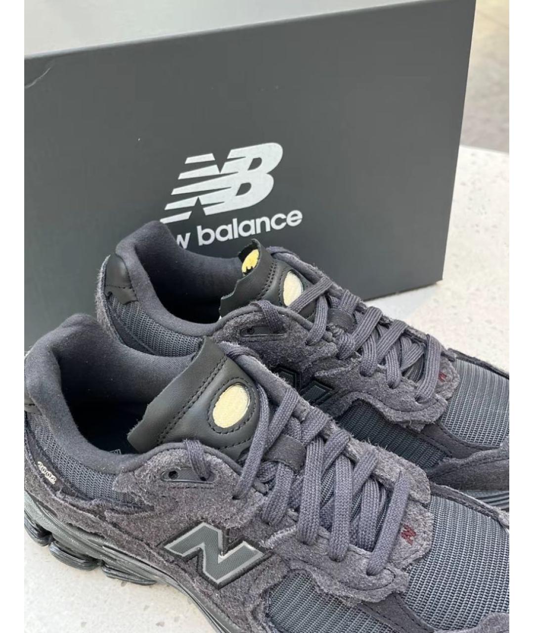 NEW BALANCE Черные замшевые низкие кроссовки / кеды, фото 6