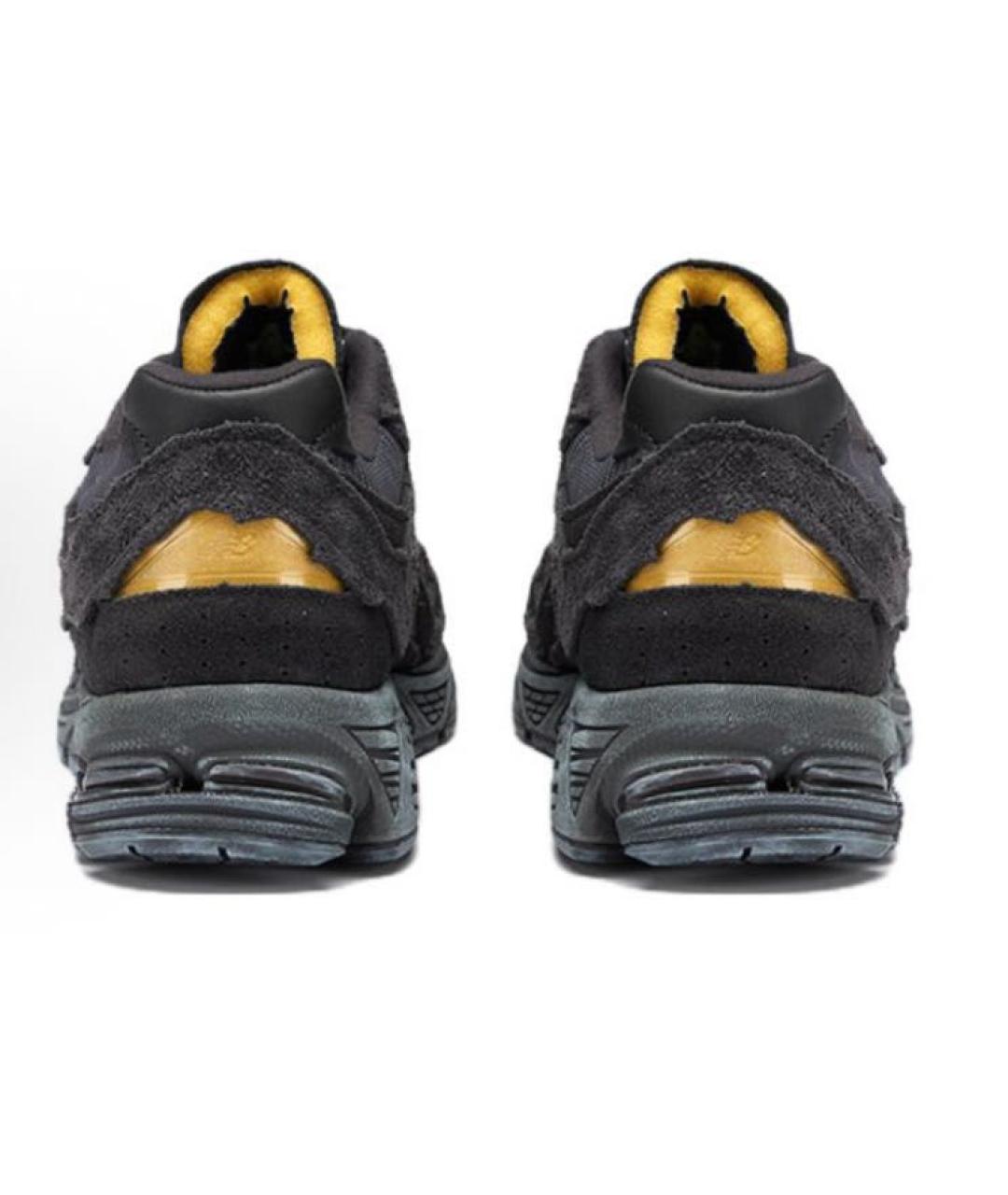 NEW BALANCE Черные замшевые низкие кроссовки / кеды, фото 4