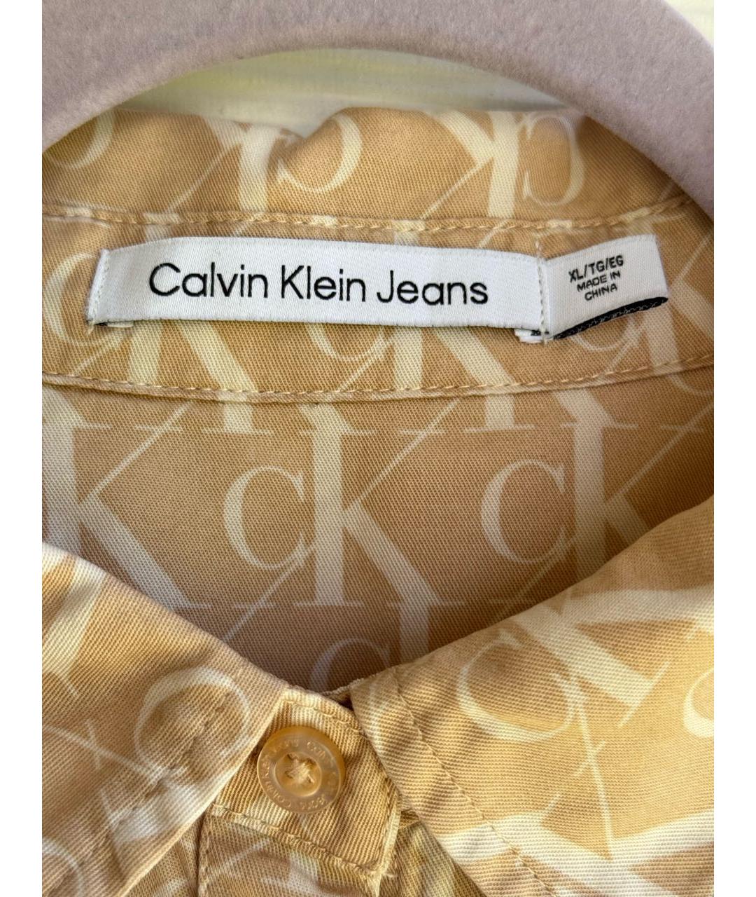 CALVIN KLEIN Бежевая рубашка, фото 5