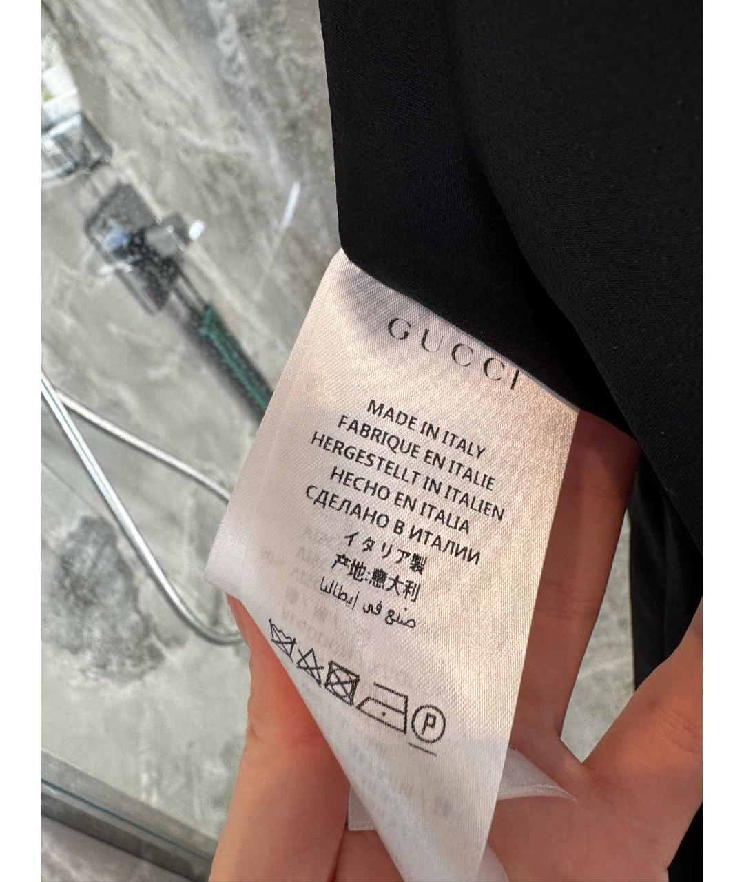 GUCCI Черное шерстяное платье, фото 6