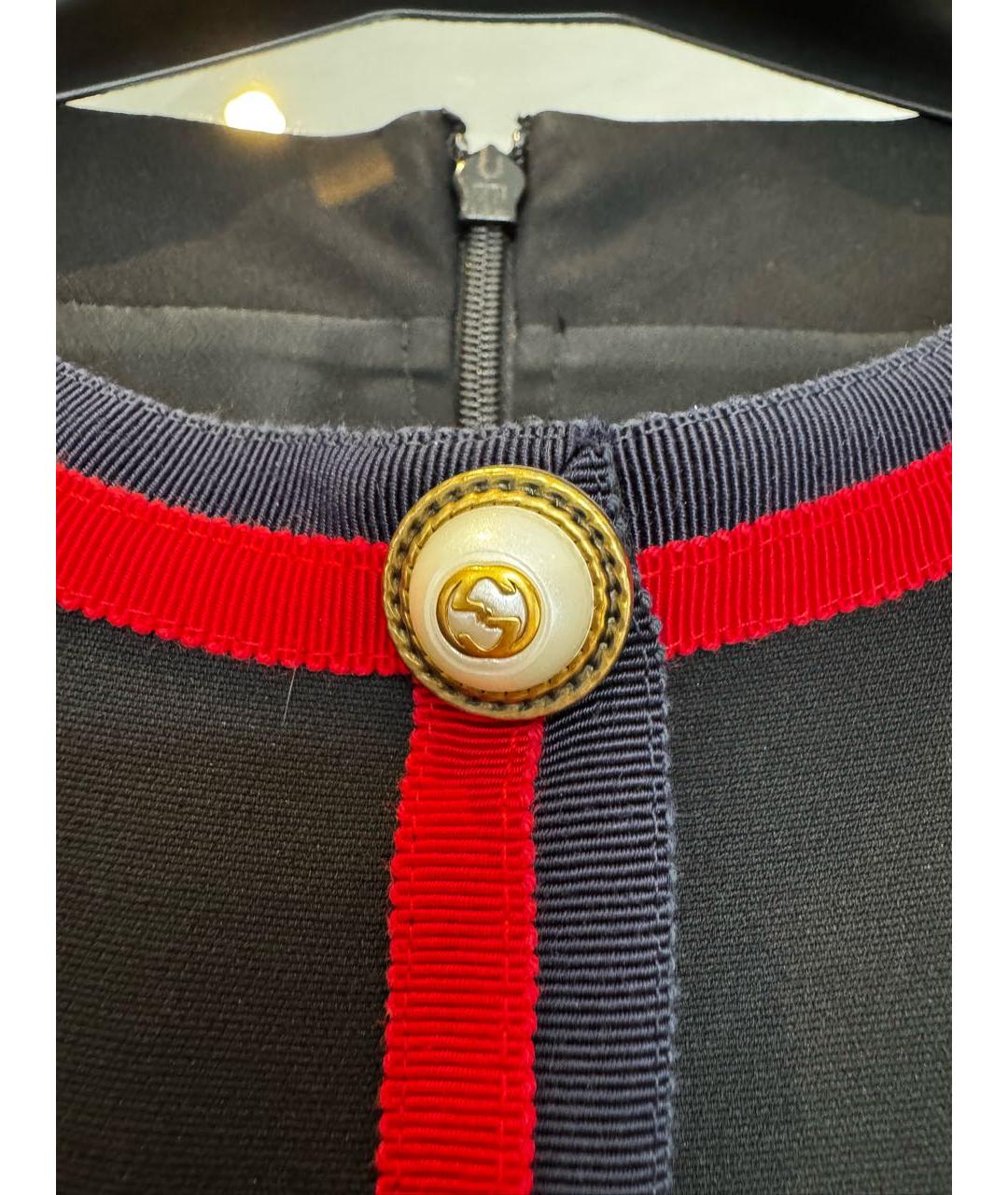 GUCCI Черное шерстяное платье, фото 7