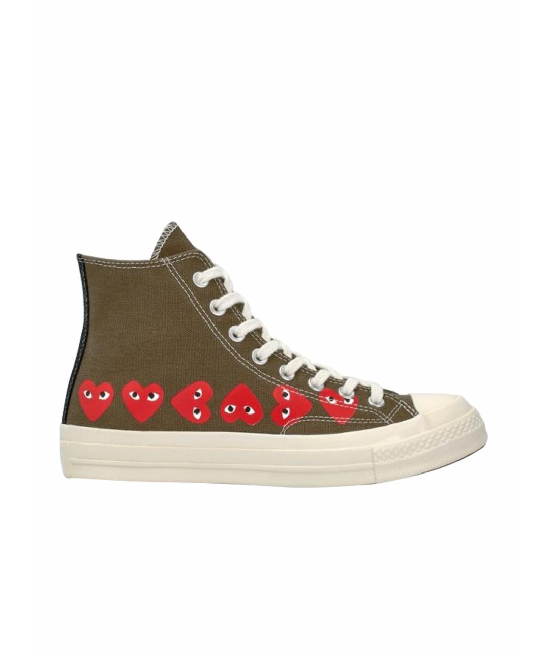 CONVERSE Хаки текстильные кеды, фото 1
