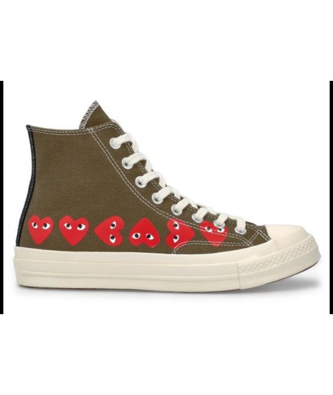 CONVERSE Хаки текстильные кеды, фото 9