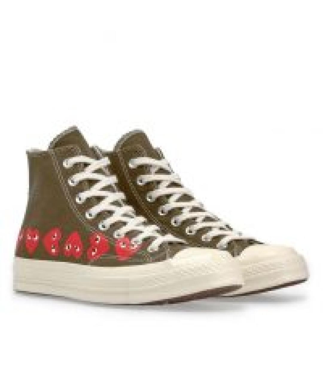 CONVERSE Хаки текстильные кеды, фото 2