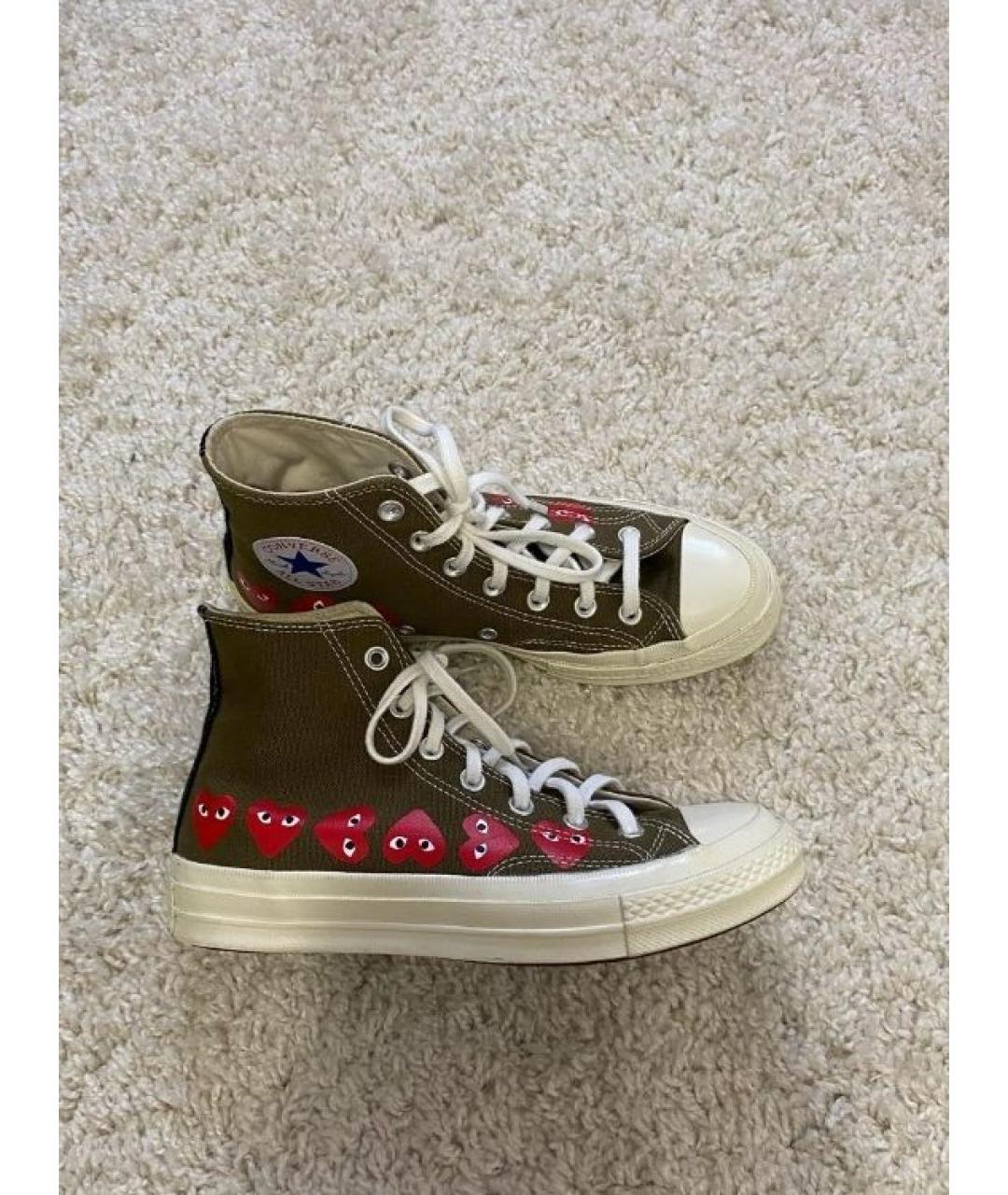 CONVERSE Хаки текстильные кеды, фото 8