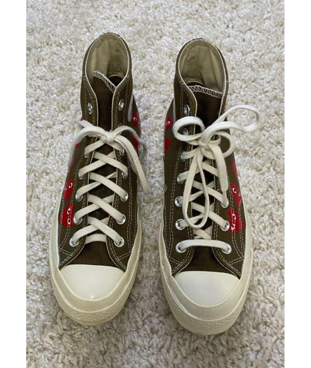 CONVERSE Хаки текстильные кеды, фото 6