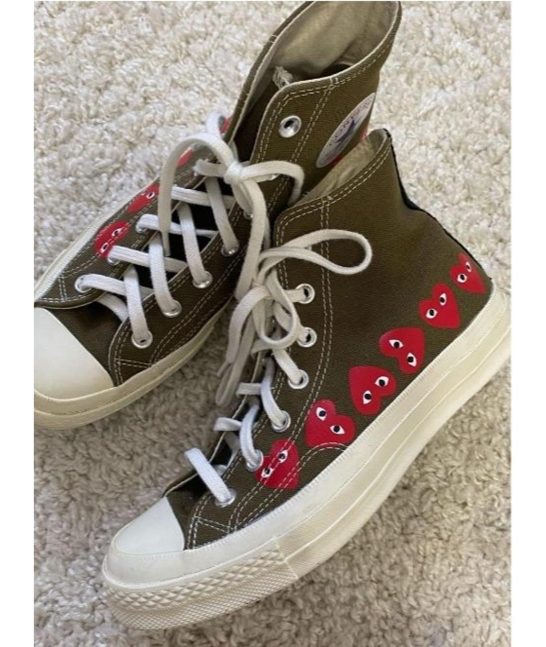 CONVERSE Хаки текстильные кеды, фото 5