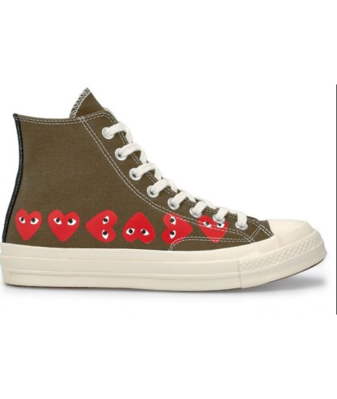 CONVERSE Хаки текстильные кеды, фото 10