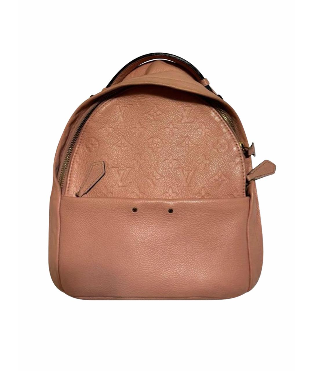 LOUIS VUITTON Розовый кожаный рюкзак, фото 1