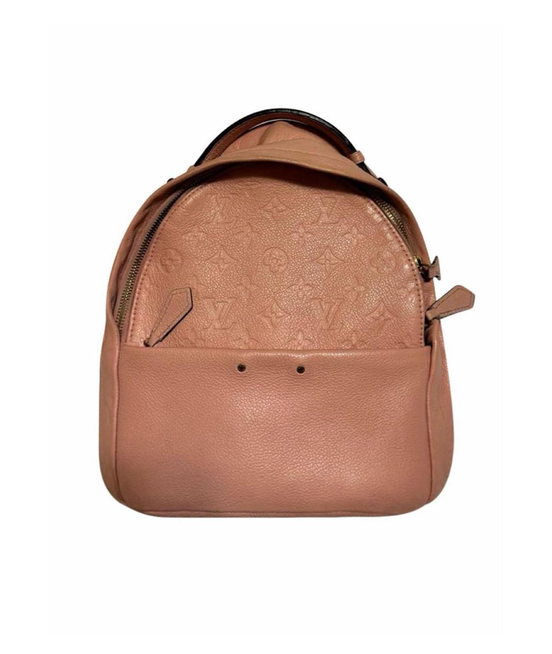 LOUIS VUITTON Розовый кожаный рюкзак, фото 6