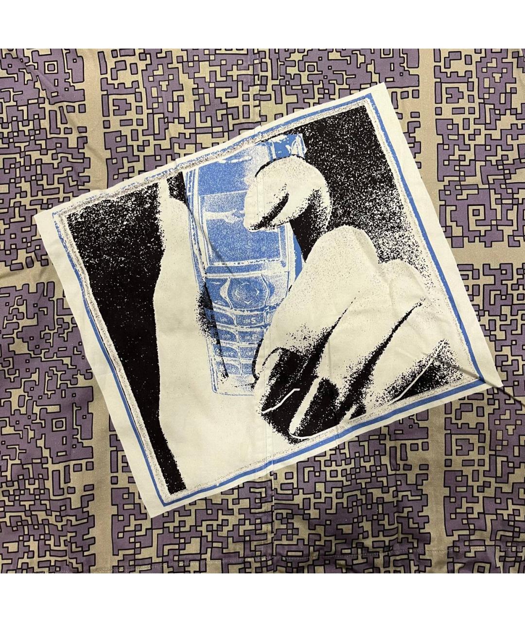 CAV EMPT Голубая хлопковая кэжуал рубашка, фото 4