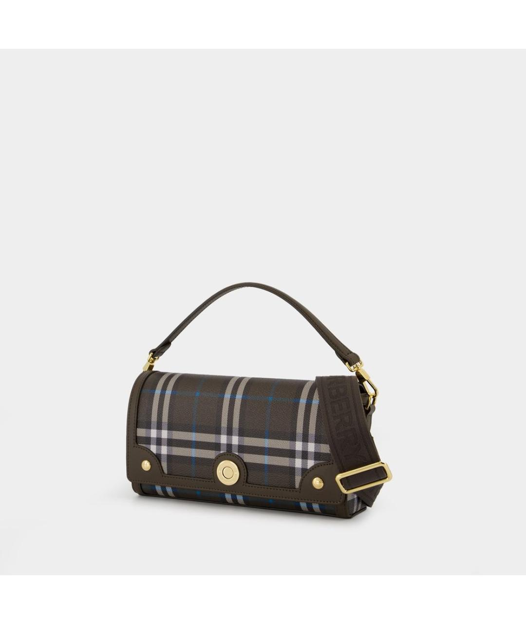 BURBERRY Коричневая сумка через плечо из искусственной кожи, фото 2