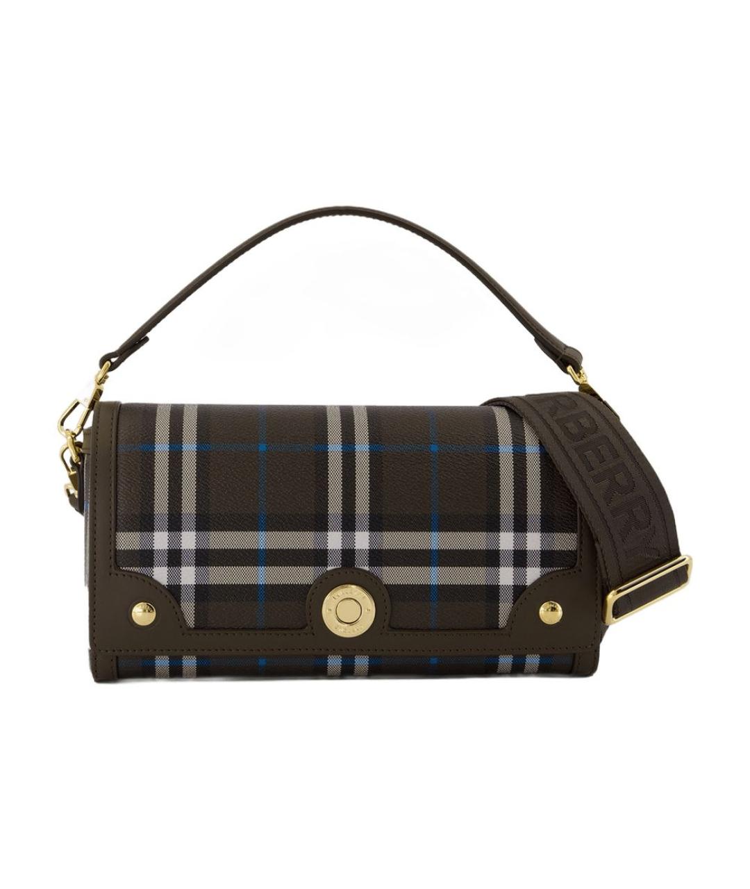 BURBERRY Коричневая сумка через плечо из искусственной кожи, фото 1