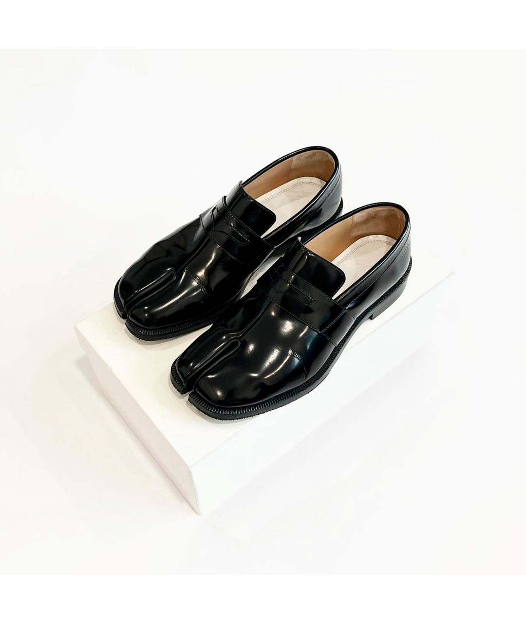MAISON MARGIELA Черные лоферы из лакированной кожи, фото 2