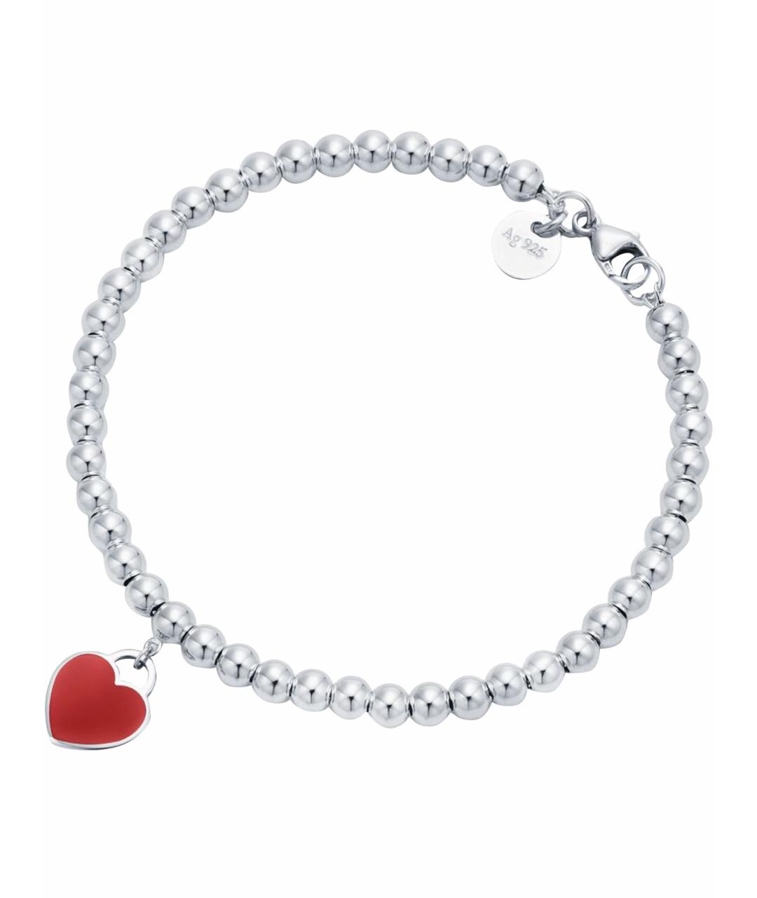 TIFFANY&CO Красный серебряный браслет, фото 1