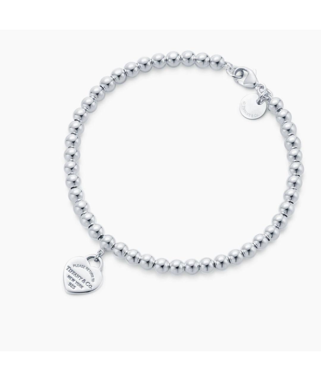 TIFFANY&CO Красный серебряный браслет, фото 2