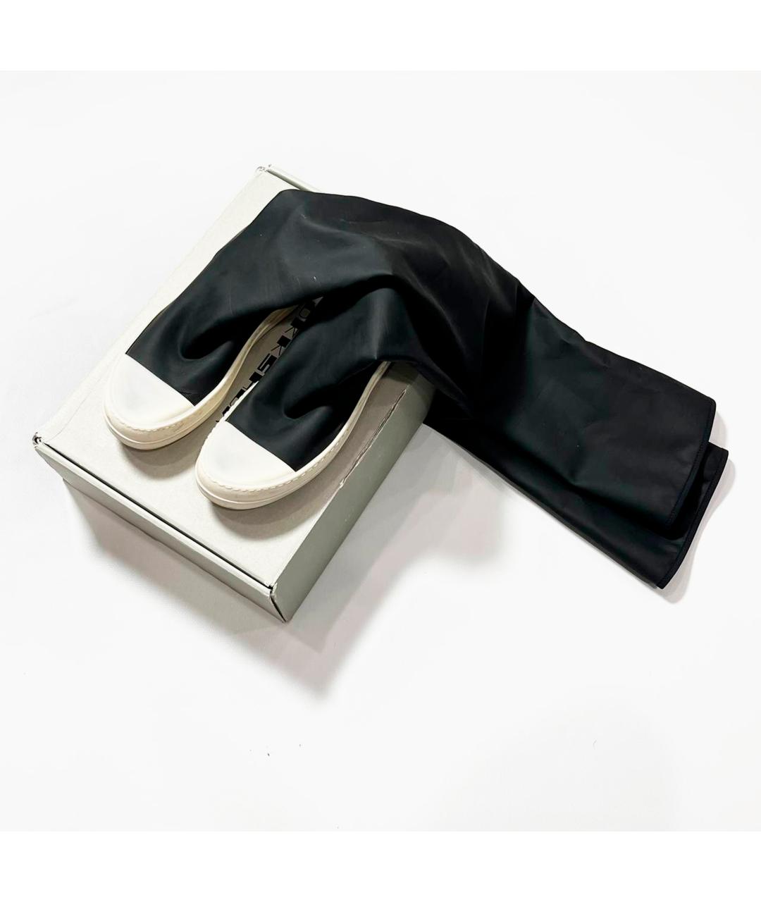 RICK OWENS DRKSHDW Черные резиновые ботфорты, фото 2