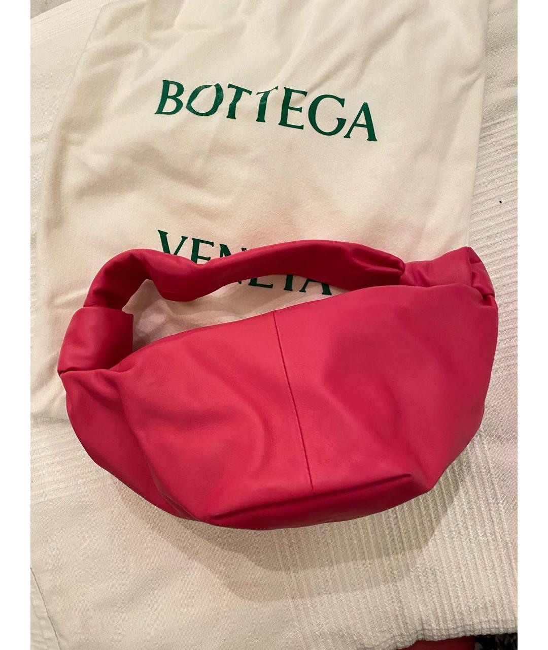 BOTTEGA VENETA Фуксия кожаная сумка через плечо, фото 2
