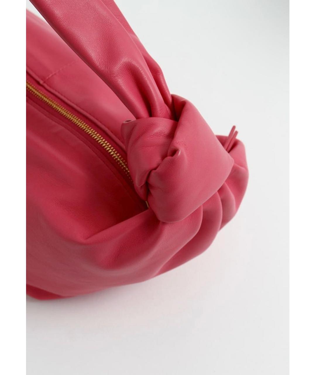 BOTTEGA VENETA Фуксия кожаная сумка через плечо, фото 7