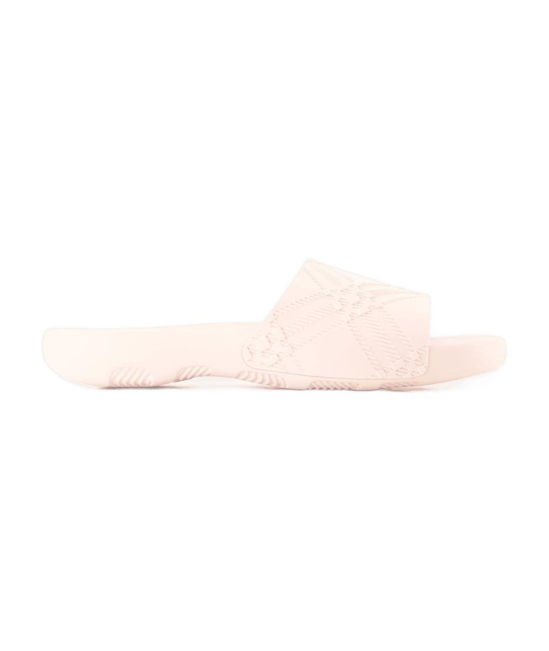 BURBERRY Розовые шлепанцы, фото 1