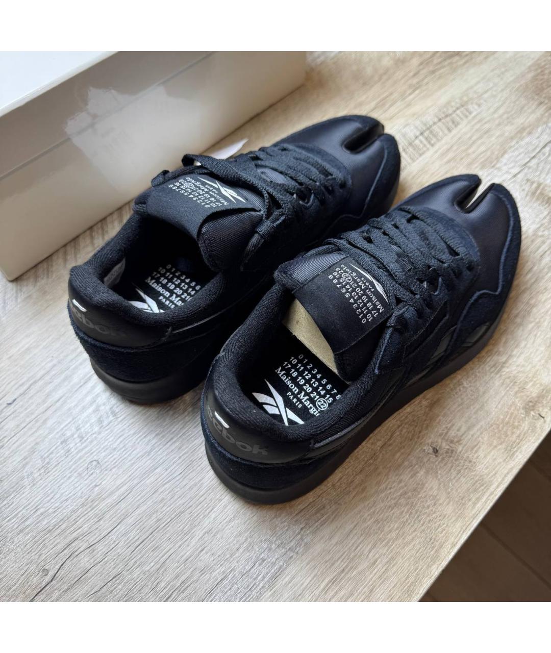 REEBOK Черные замшевые низкие кроссовки / кеды, фото 8