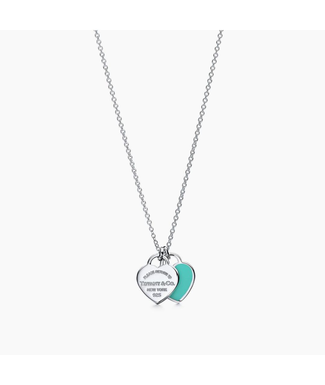 TIFFANY&CO Бирюзовый серебряный кулон, фото 5