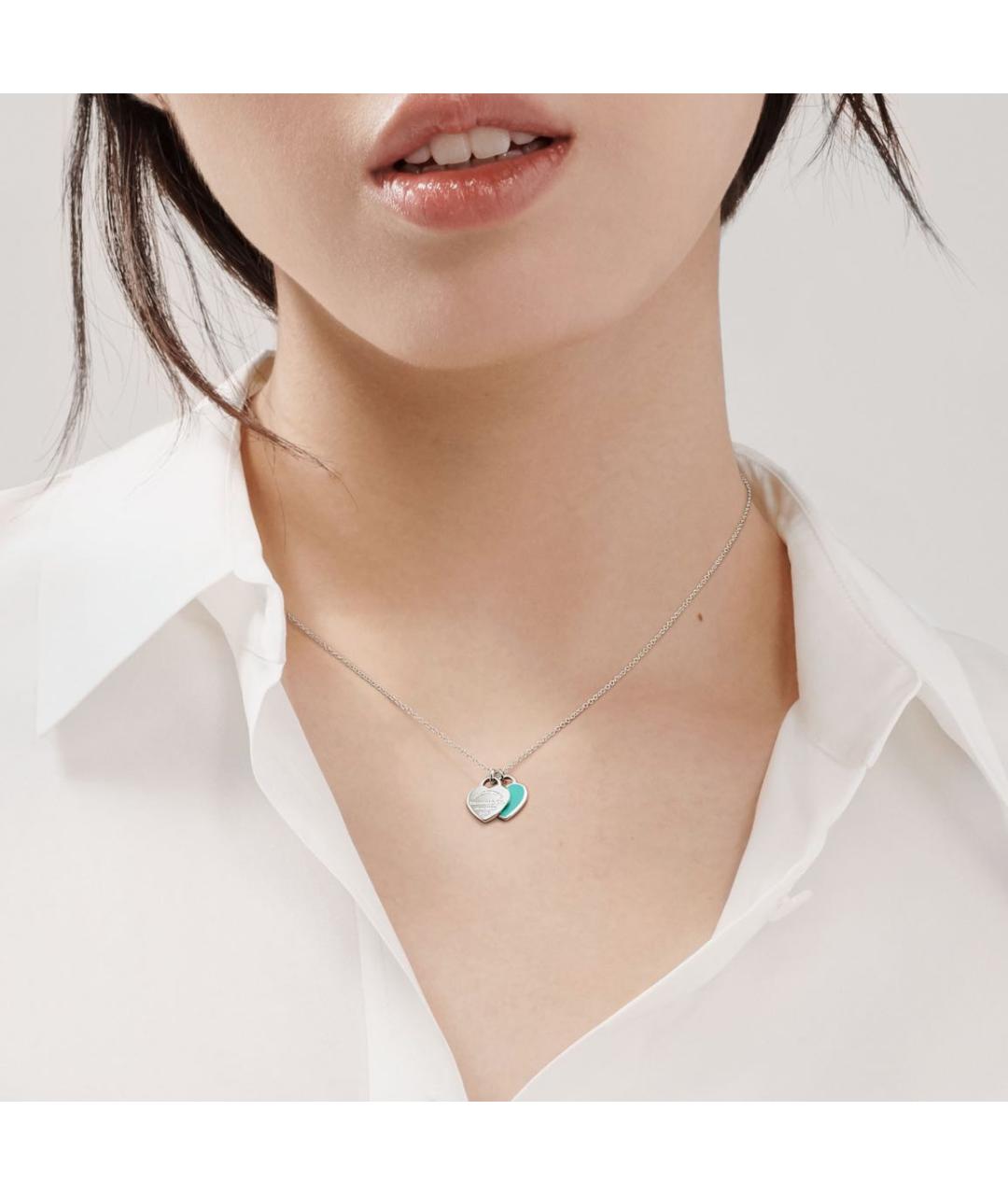 TIFFANY&CO Бирюзовый серебряный кулон, фото 2