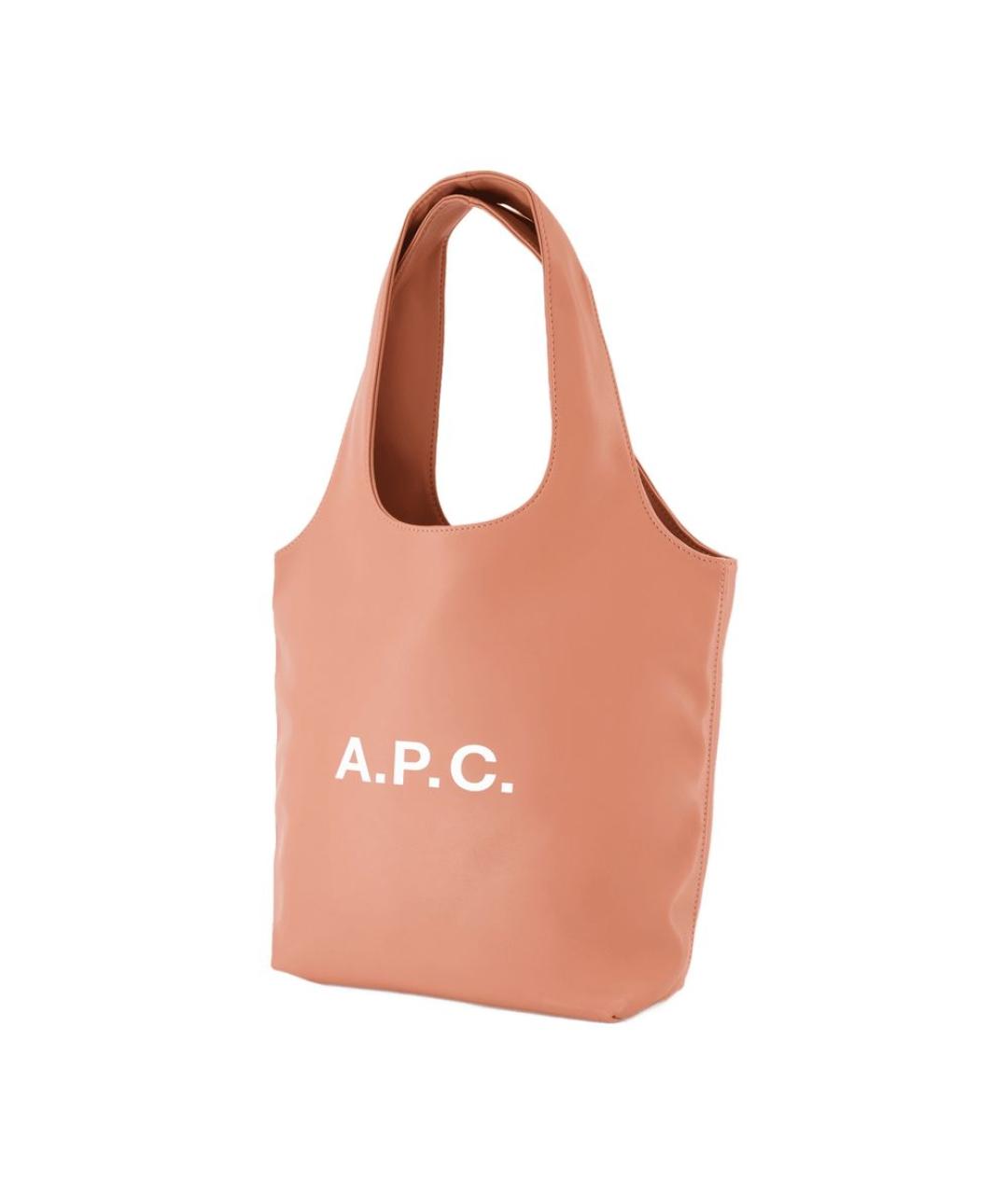 A.P.C. Розовая сумка тоут из искусственной кожи, фото 2
