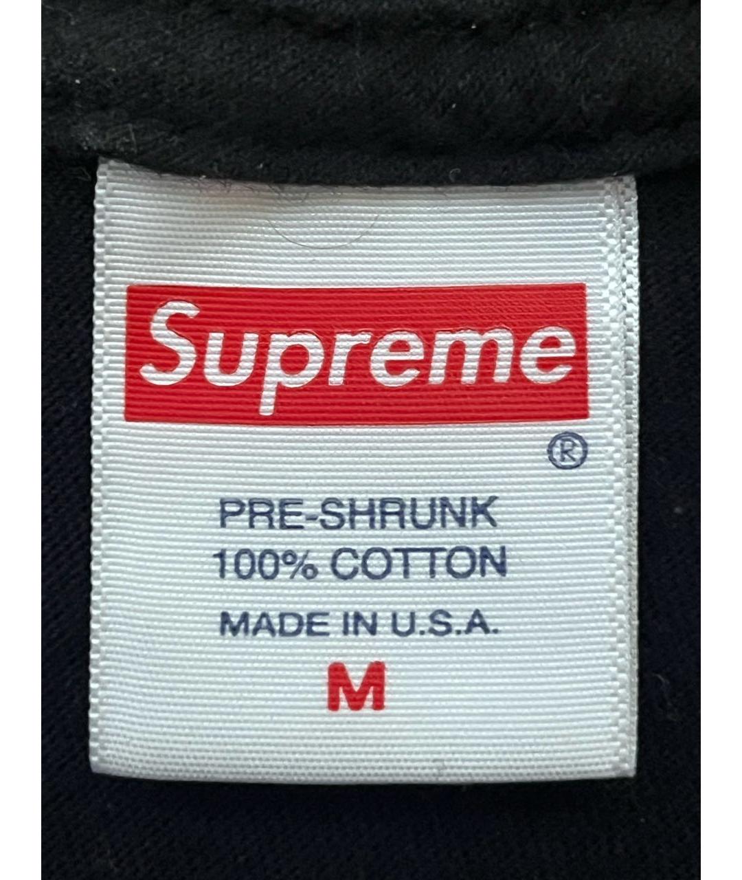 SUPREME Белая хлопковая футболка, фото 4