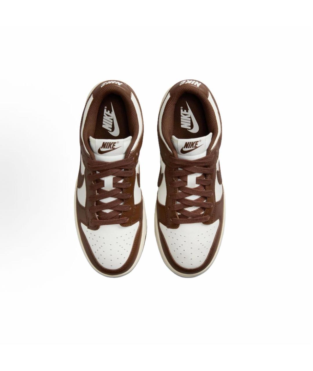 NIKE Коричневые кожаные кроссовки, фото 3