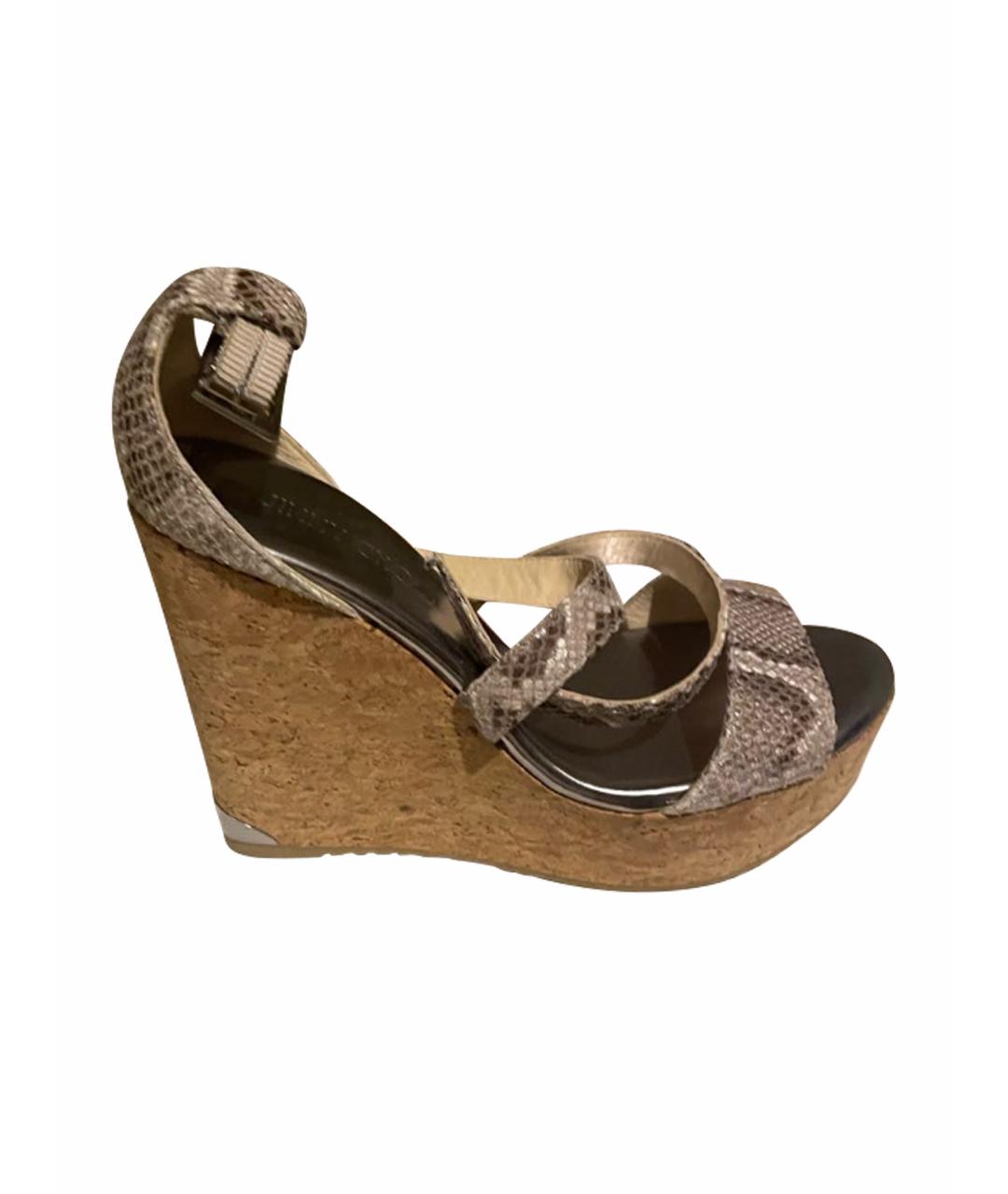 JIMMY CHOO Мульти кожаные босоножки, фото 1