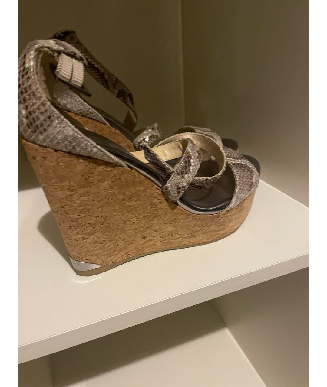 JIMMY CHOO Мульти кожаные босоножки, фото 2