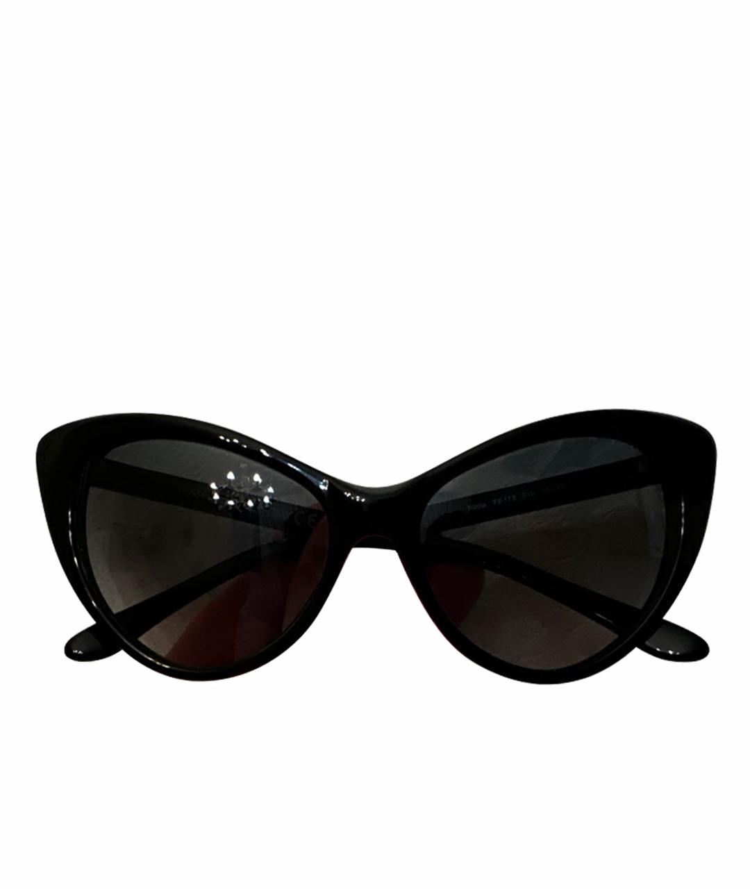 TOM FORD Черные пластиковые солнцезащитные очки, фото 1