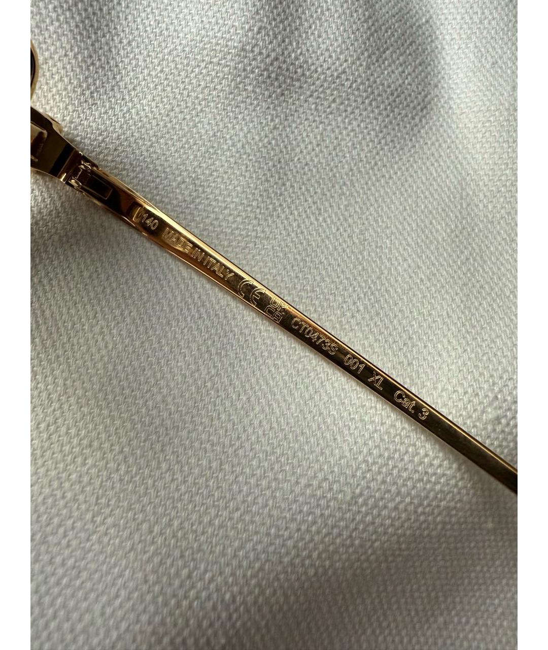 CARTIER Серые металлические солнцезащитные очки, фото 4