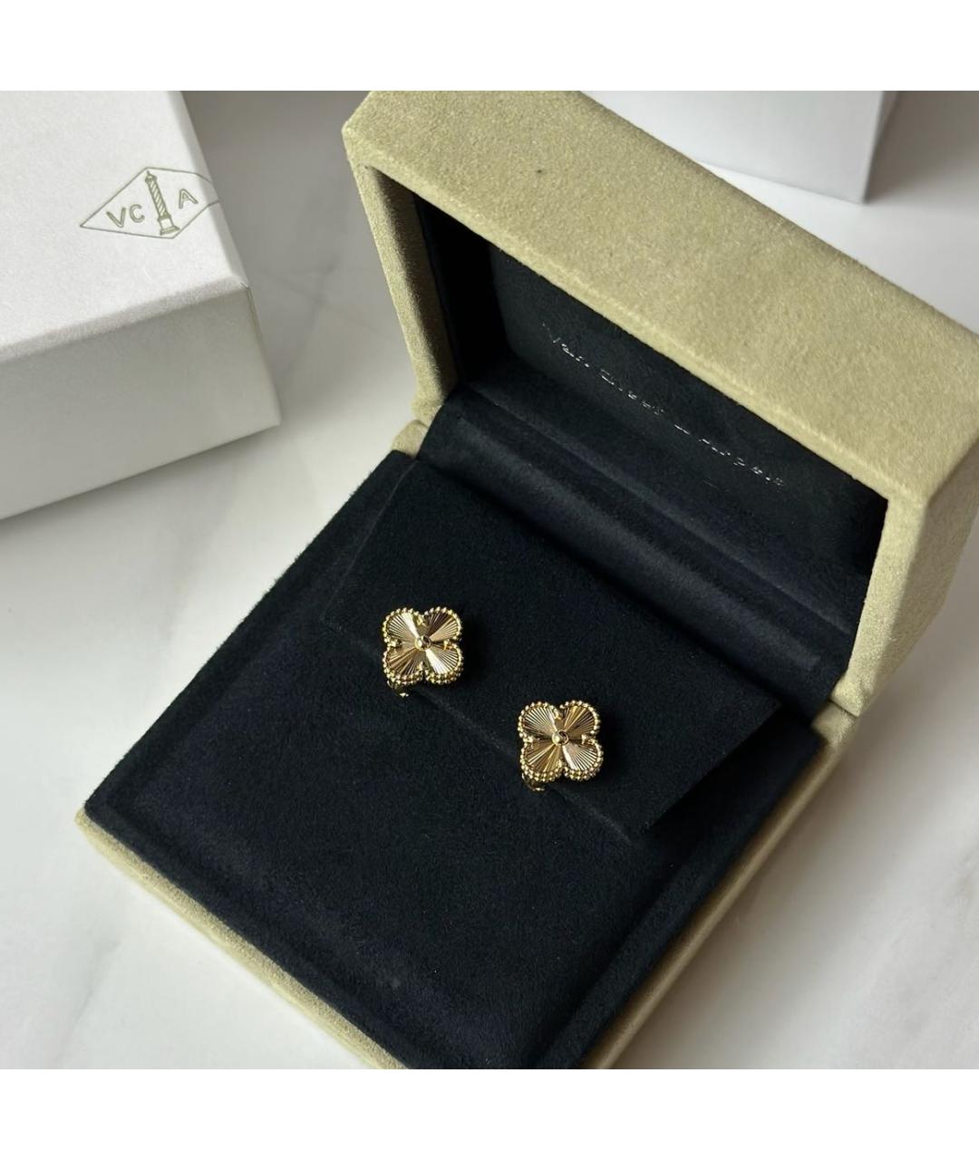 VAN CLEEF & ARPELS Золотые серьги из желтого золота, фото 2